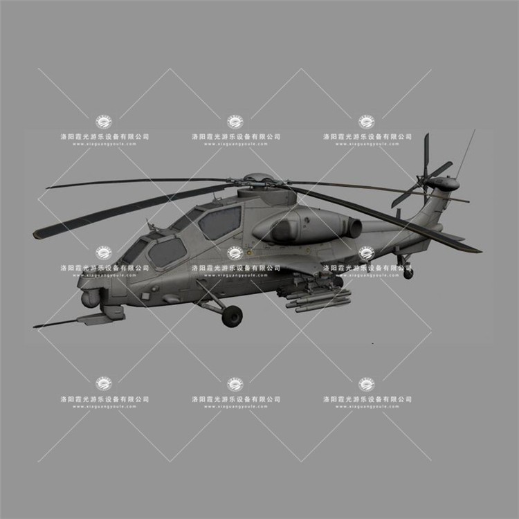 大兴安岭武装直升机3D模型